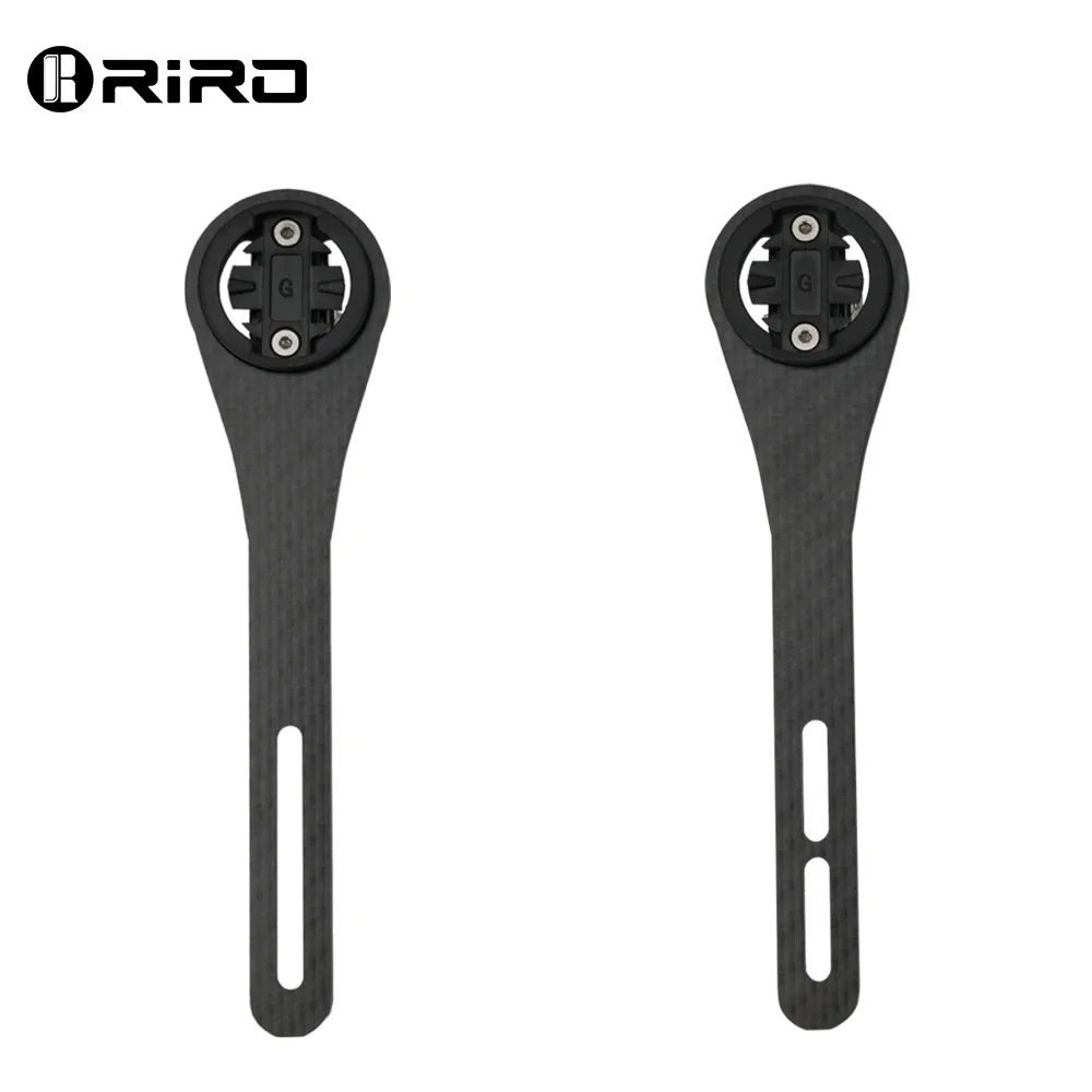 RIRO supporto per Computer bici in fibra di carbonio manubrio per bicicletta da strada cronometro supporto GPS per Garmin Gopro Wahoo Bryton Light Stand