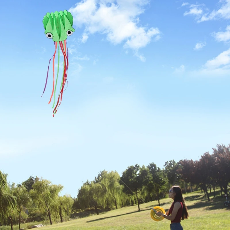

Large octopus kite fly nylon kite weifang kite factory Outdoor toys big kite wheel walk in sky butterfly kite outdoor games koi