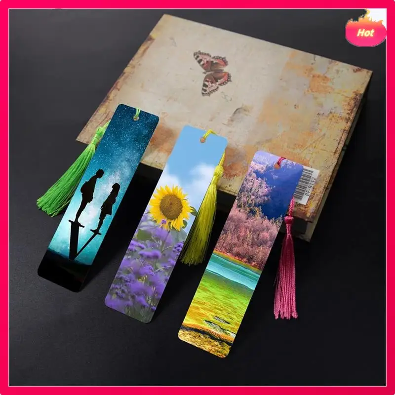 

ABYP 80 шт., сублимационная закладка, пустая теплопередающая алюминиевые металлические закладки, объемные закладки «сделай сам», с отверстием и красочной кисточкой