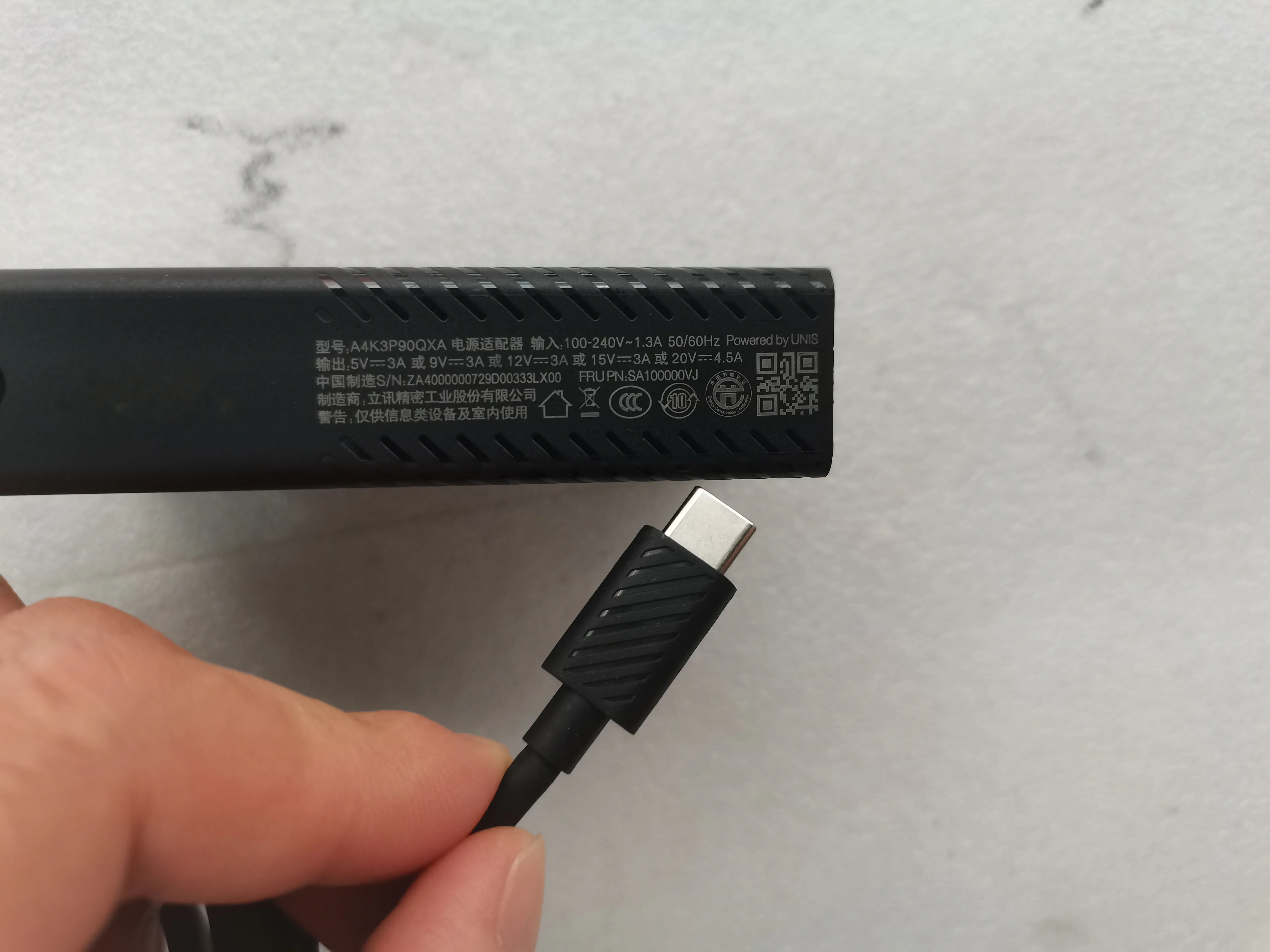 محول طاقة شاحن USB C لأجهزة الكمبيوتر المحمولة ، نحيف ، أصلي ، سامسونج ، حصان ، آسوس ، ديل ، آسر ، LG ، 20 فولت ، 4.5 أمبير ، 15 فولت ، 3A ، 9 فولت ، 3A ، 5 فولت ، 3A