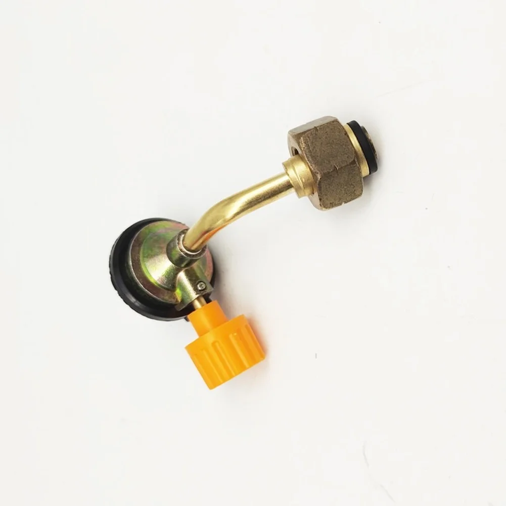 For Camping Gear Setup Inflatable Valve Camping Gas Adapter Efficient Gas Transfer System European Standards Compliance