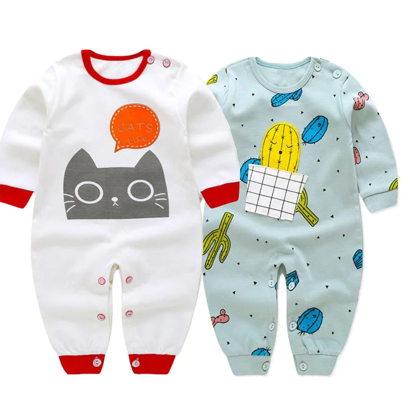 New Newborn Jumpsuits Baby Clothing Boy Girl Romper Clothes Long Sleeve Infant Rompers