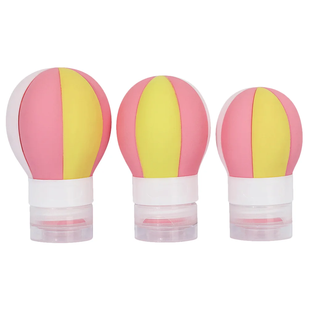 

3 Pcs Silica Gel Bottle Travel Bottles Makeup Container Lotion Set Sub Silicone Portable Shampoo