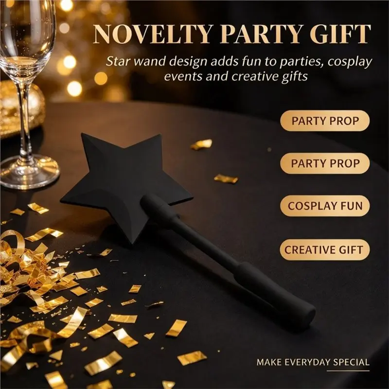 B03B-Portable Tap-To-Pay Contactless Payment Fob 3D Printed Star Wand Tap To Pay Star Magic Wand Payment Wand Holder 1PC