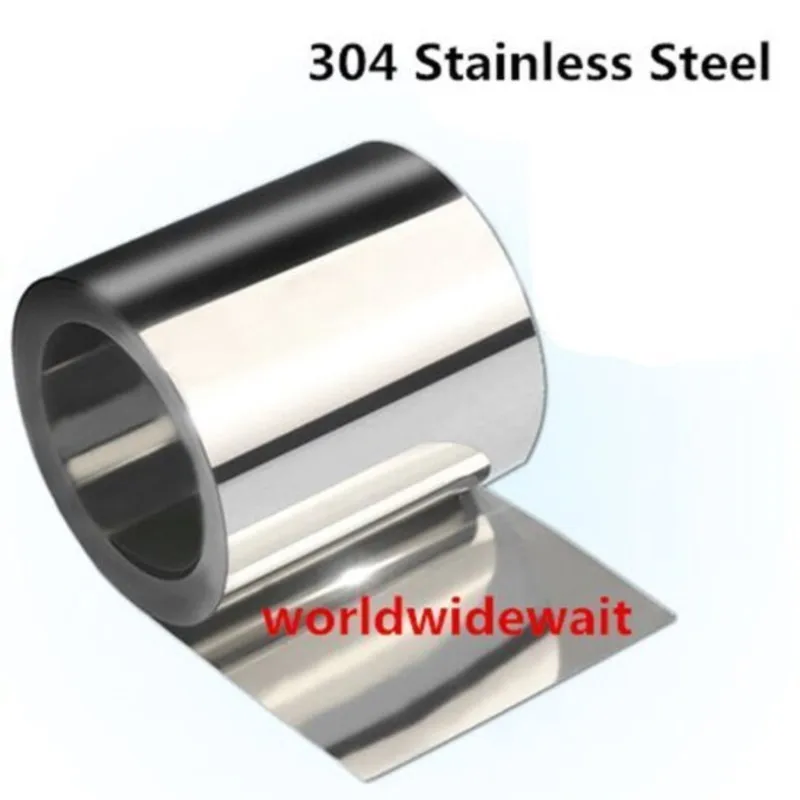 

1pc Stainless Steel S304 Thin Plate Sheet Foil 0.05mm - 0.25mm x 200mm x 1000mm