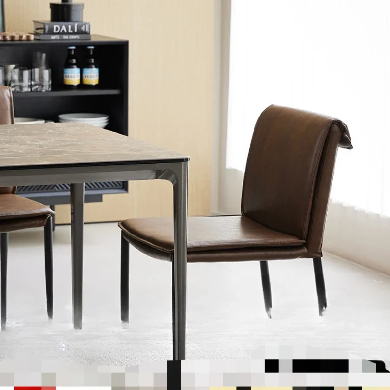 chair urban retro imitation leather casual dining table and chairs