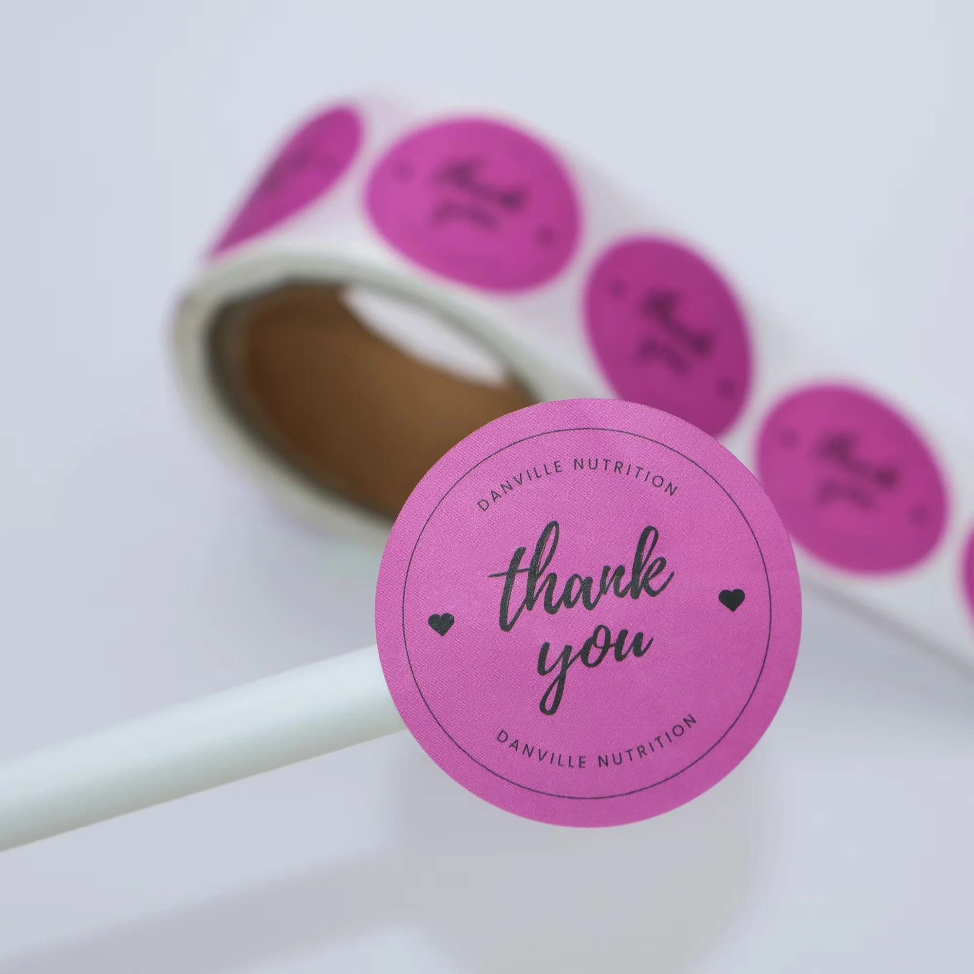 ملصقات طعام مستديرة مخصصة | لفة ختم صندوق شعار المطبخ #2