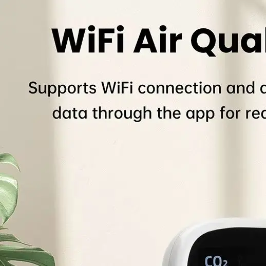 جديد واي فاي مراقبة جودة الهواء الثلاثي الاستشعار المنزل الذكي CO2 متر كاشف درجة الحرارة والرطوبة NDIR مستشعر الأشعة تحت الحمراء
