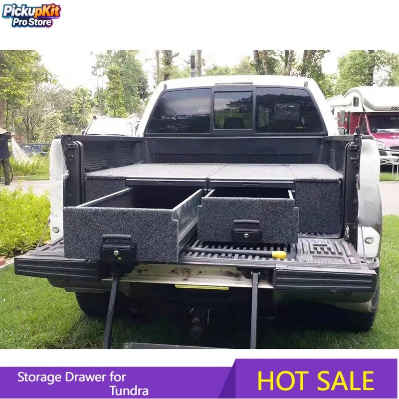 

Unity Car Storage Drawers for Tundra 4x4 Pickup Truck Drawer System Cargo Back Drawer Slide