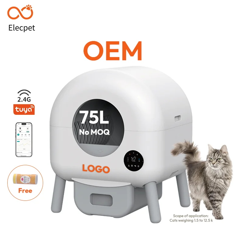 Automatic Self Cleaning Quick Cleaning Smart Robot Cat  Tray Box with Sifter for Cats Kitten
