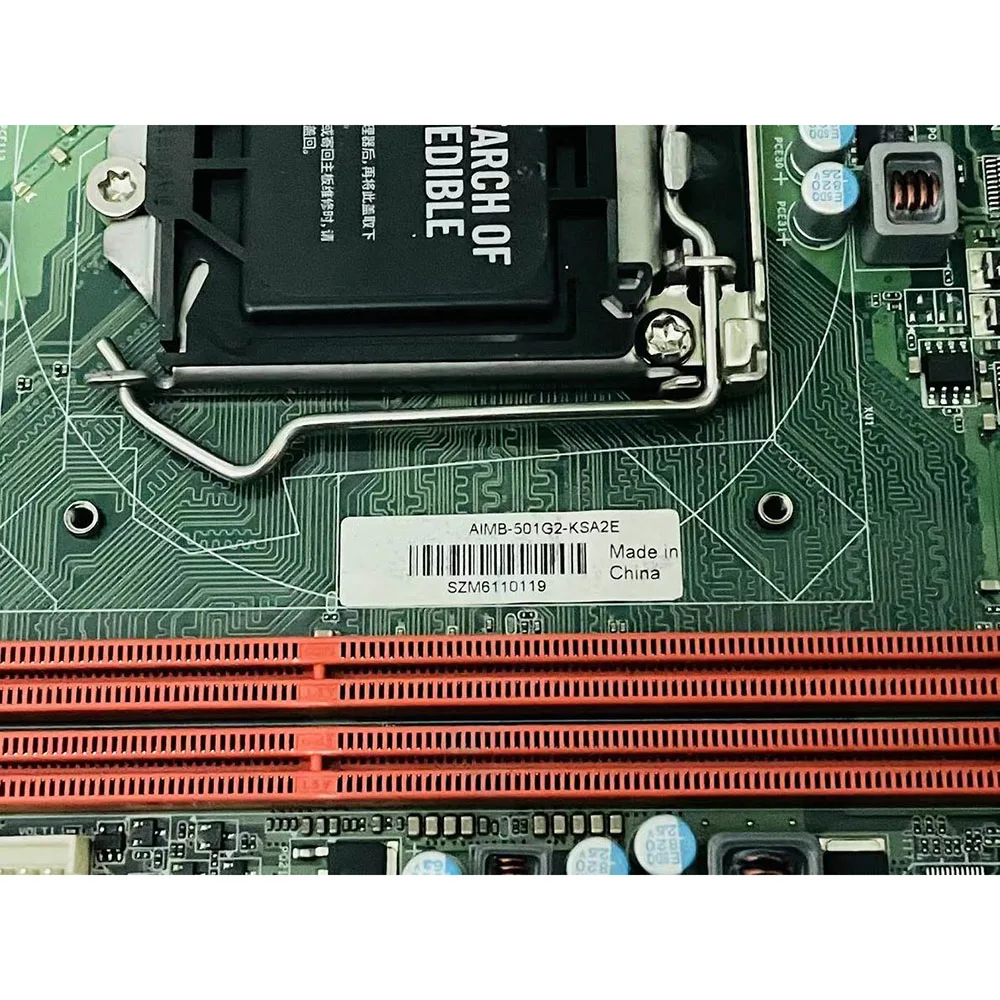 Untuk Advantech Industrial Motherboard Dual Gigabit Ethernet Port i7/i5/i3 processor VGA + DVI AIMB-501G2 AIMB-501G2-KSA2E