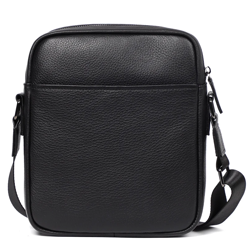 New Men's Leather Shoulder Bag Top Layer Leather Casual Messenger bags Vertical Crossbody Bag Trendy Men's Bags