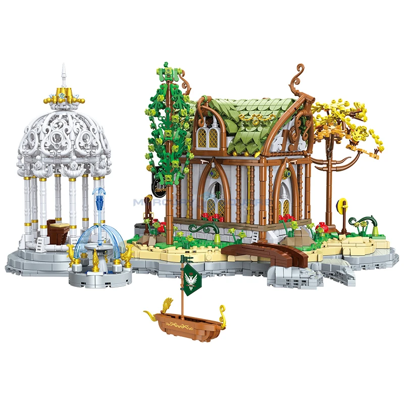 Modelo de taverna blocos de construção moc 33238 vila cena casa medieval arquitetura modular idéias tijolos presente brinquedo kit crianças adultos