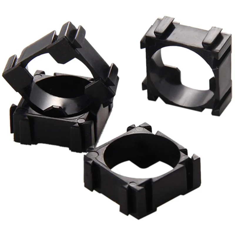 200Pcs Battery Bracket 18650 Anti Vibration Holder Bracket 22X22mm Lithium Batteries Support