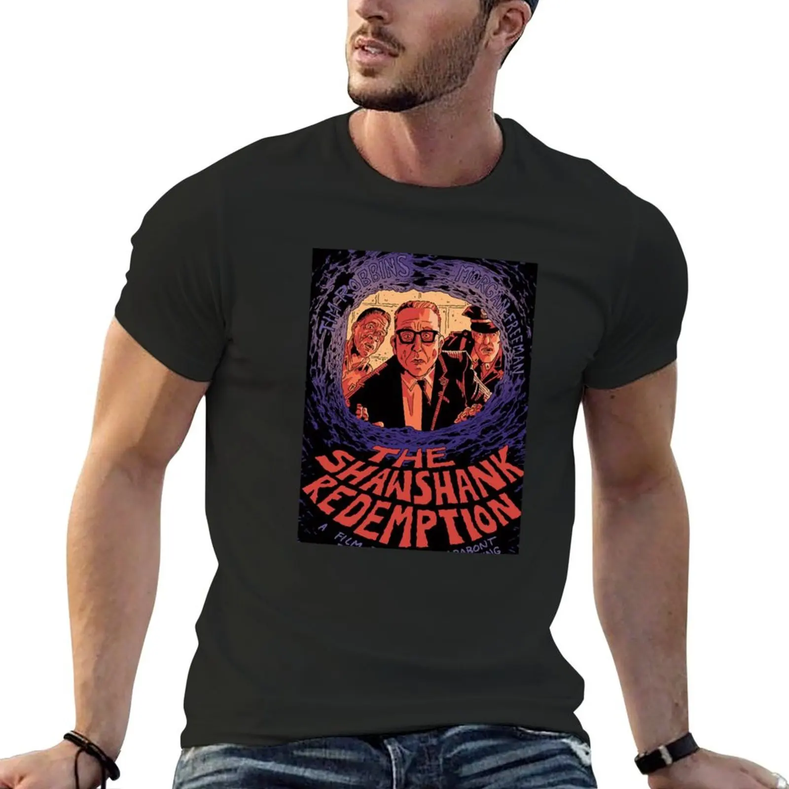 

Shawshank Redemption Classic T-Shirt tees kawaii clothes plus size clothes graphic t shirt vintage Men's t shirts