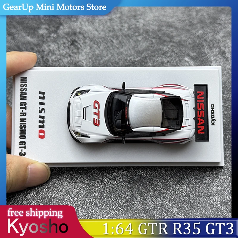 

Kyosho масштаб 1:64 GT-R R35 NISMO GT3 — литая под давлением модель автомобиля из сплава, гоночный спортивный автомобиль, коллекционная машина, дисплей, деталь, подарки, игрушки