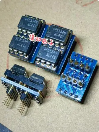 rc5534 الأصلي Raytheon RC5534N(2Xdip8 إلى 1Xdip8) مضخم تشغيل واحد إلى مضخم OP مزدوج