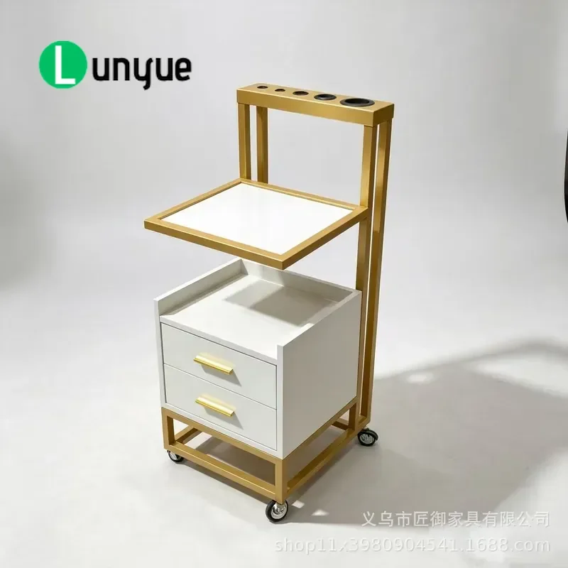 New Barber Shop Tool Cart Multi Functional Rack Hair Cabinet Storage Trolley for Hair Cutting Tools Professional