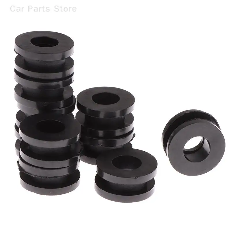 10Pcs Black Motorcycle Side Cover Rubber Grommets Gasket Fairings For CBR GSXR Ninja ZX YZF