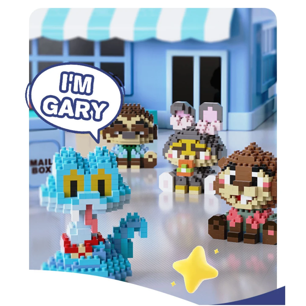 Zootopia Judy Hopps Nick Wilde boîte aveugle série Anime personnage ornement LEGO Micro-particules Figurines 3D jouets de construction cadeau