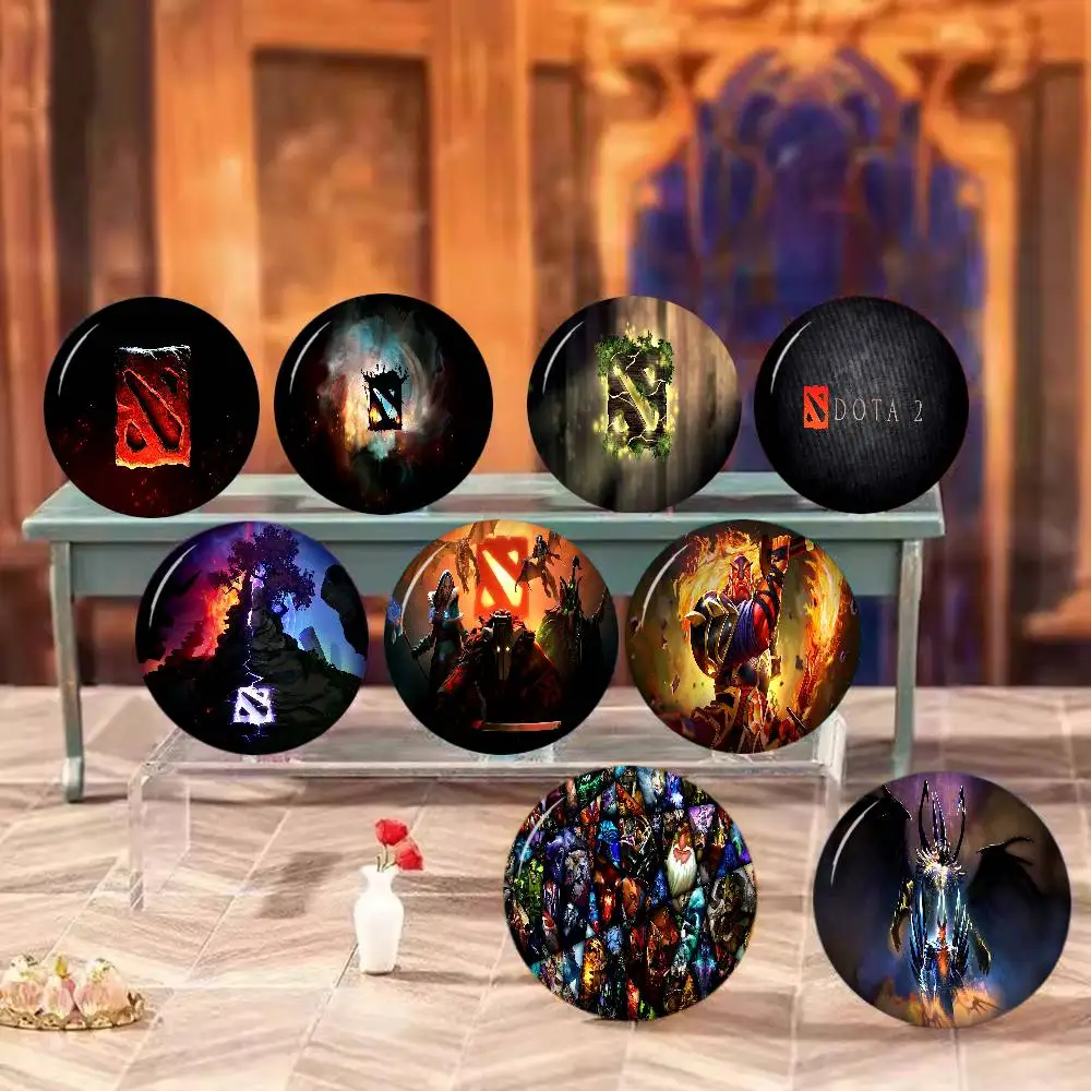 D-Dota 2 Game 58mm Handmade Brooch Cartoon Cosplay Badge on Backpack Jewelry Accessories Gifts
