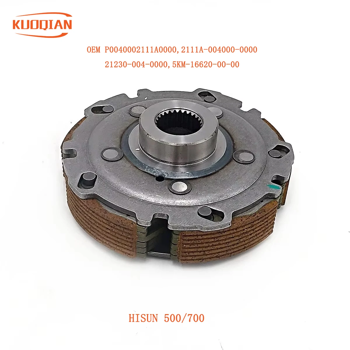 Zespół mokrego sprzęgła do HISUN 500 700 ATV UTV ZAMIENNY PAR HS KOD 2111A- 004000 -0000 KOD ERP P 0040002111 A0000
