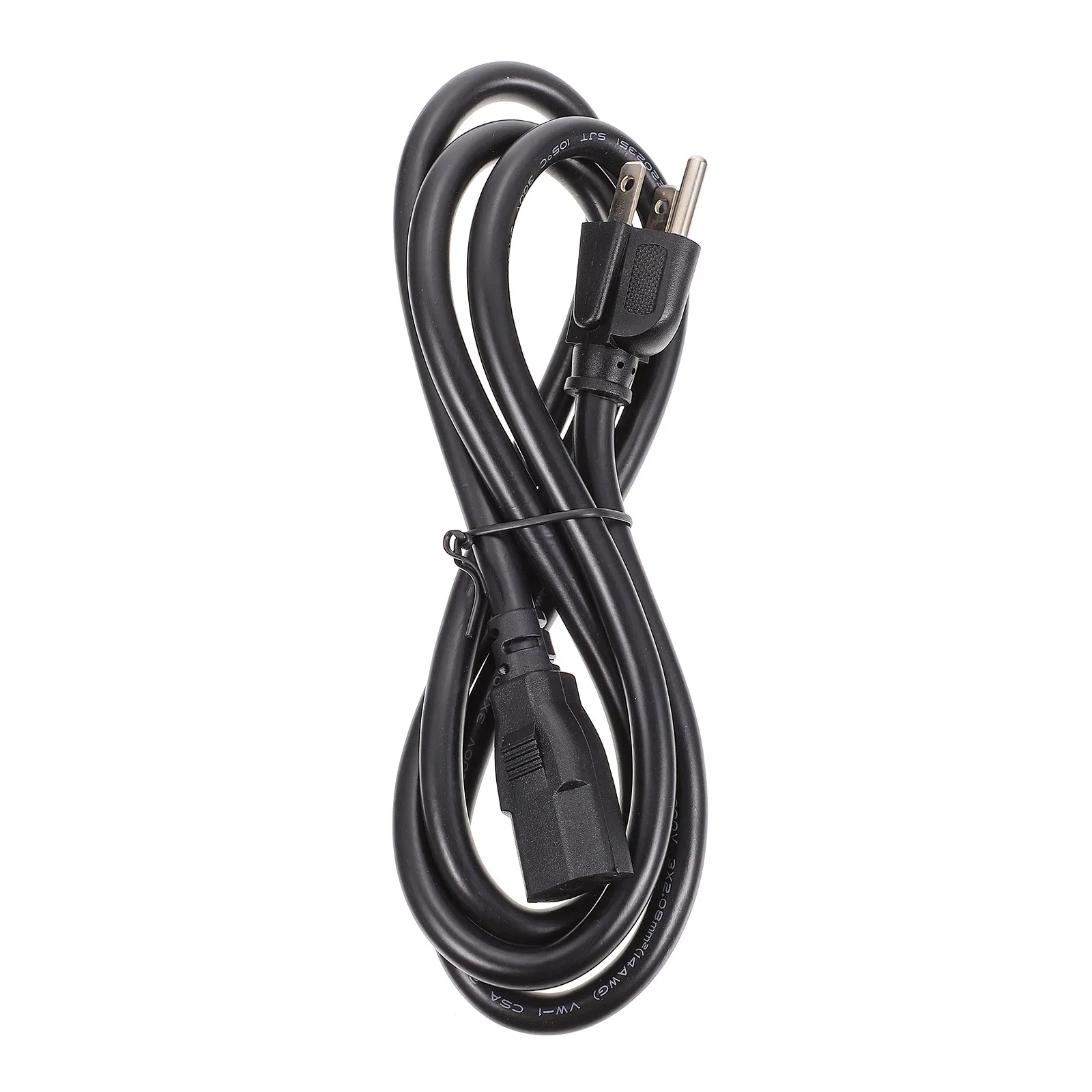 1Pcs Certified 3-Prong Extension Cord with Full Copper Wire Core Heat-Resistant Indoor Power Cable for Pc Monitor Printer