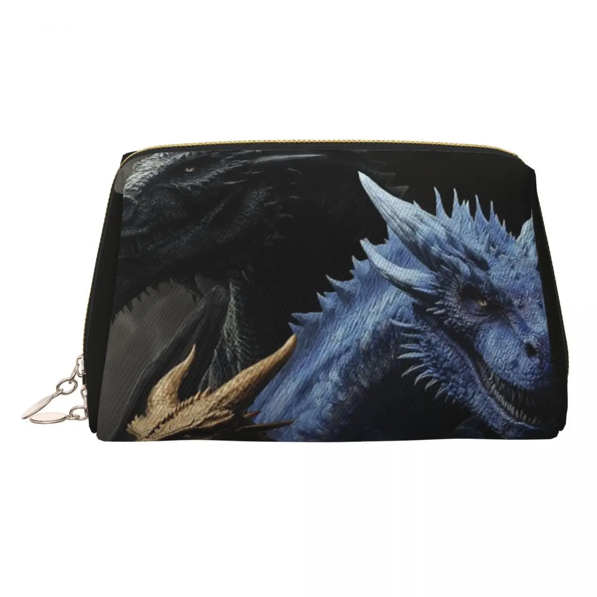 Fourth Wing Dragon Women Cosmetic Bag Travel Makeup Organizer Pouch Toiletry Storage Dopp Kit Box
