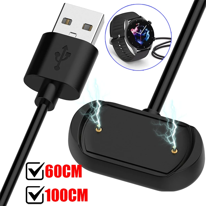 

Магнитный USB-кабель для зарядки Amazfit GTR 4 4Pro/GTR3 3 Pro, док-станция для умных часов, магнитное зарядное устройство, шнур передачи данных, быстрое зарядное устройство для Amazfit