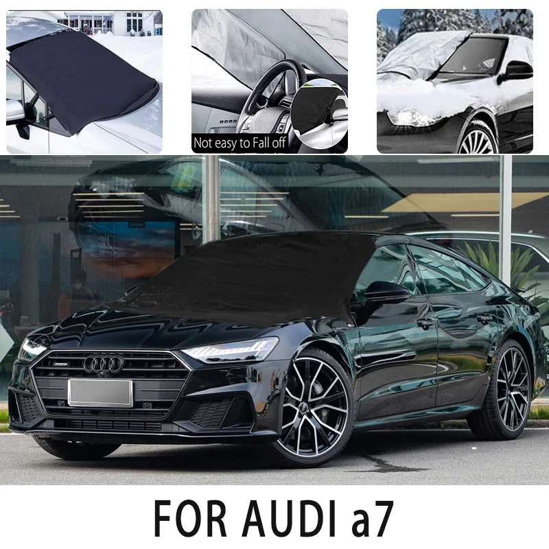 

Carsnow cover front cover for FOR AUDI a7 snowprotection heat insulation shade Sunscreen wind Frost prevention car accessories