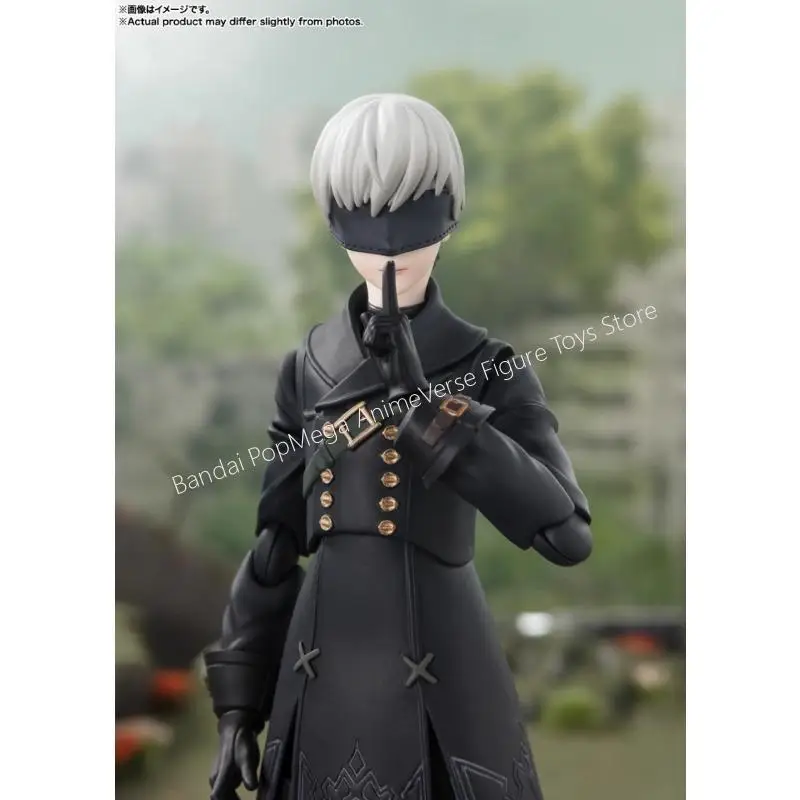 بانداي الأصلي NieR: Automata أنيمي الشكل SHF NieR: Automata Ver1.1a 9S ألعاب شخصيات الحركة للأطفال هدية تحصيل نموذج