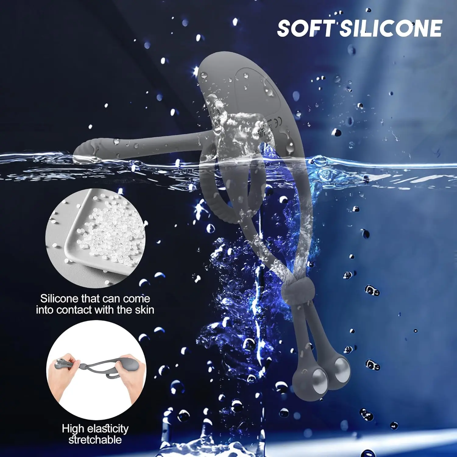 تهتز خاتم الديك ألعاب مثيرة للرجال ، ذكر هزاز القضيب الدائري الجنس لعب مع 2 كرة معدنية قابلة للإزالة للرجال الانتصاب الجنس ، عن بعد #5