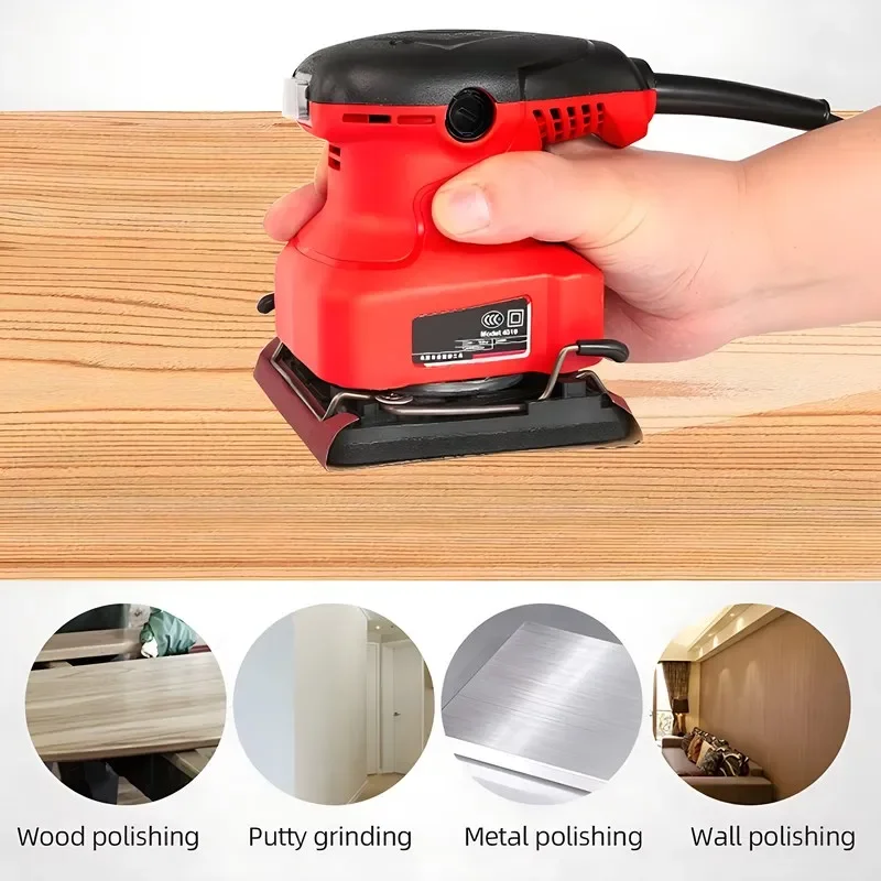 Mini Electric Sanders Woodworking Tool Furniture Metal Polisher Electric Sanders Buffer Sander with Sandpaper