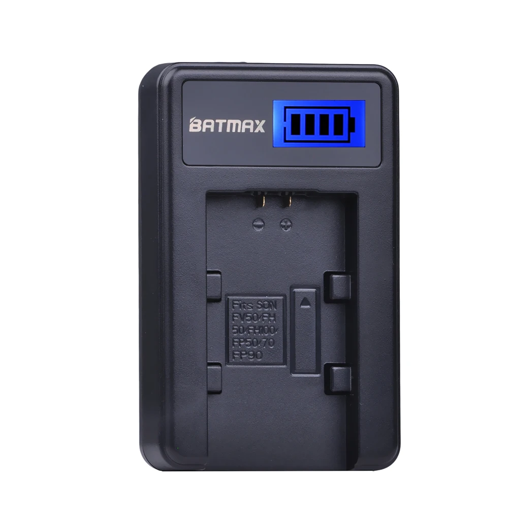 Batmax NP-FV70 Bateria FV70 Battery +LCD Charger for Sony NP-FV30 NP-FV50 NP-FV70 HDR-CX230 HDR-CX150E HDR-CX170 CX300 HDR-CX290