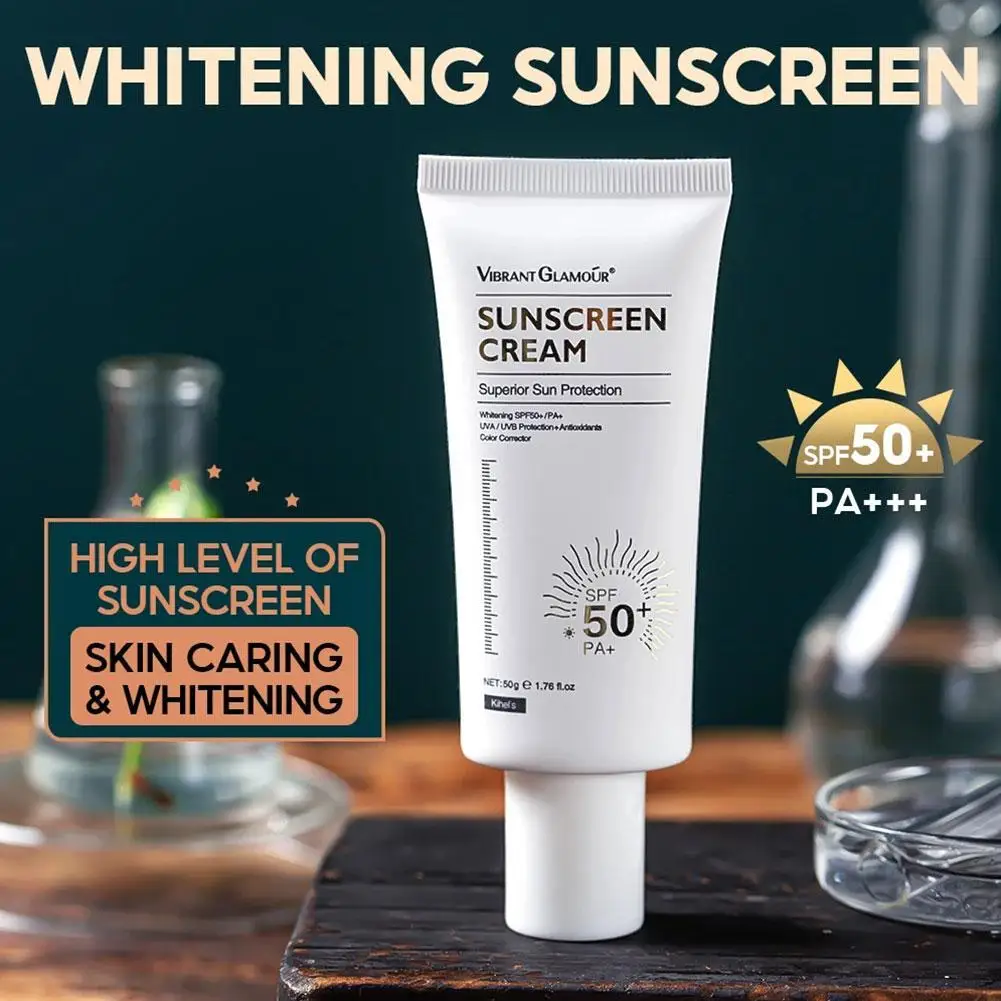 

50 г Sunscrean крем SPF50 + антивозрастной УФ отбеливающий Уход Защита осветляет кожу восстановление кожи увлажняющий тело Z6N4