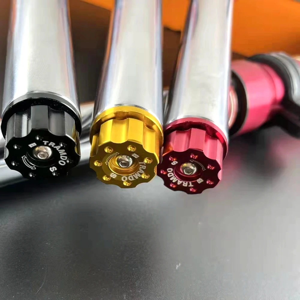 Universal 27core 370mm/400mm Damping Adjustable Motorcycle Front Shock Absorber For Yamaha RSZ FORCE JOG Niu U+b M+ M2 Scooter - Image 5