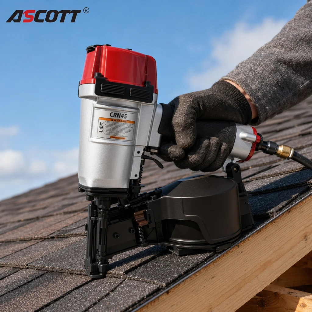 Ascott CRN45 Roofing Coil Nail - đánh giá và giá Coil Roofing Nailer Pneumatic 15 Degree