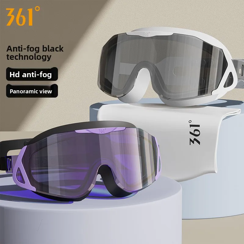 

Очки для плавания 361, мужские, с высоким разрешением, противотуманные, водонепроницаемые, с защитой от солнца, большая оправа, для женщин