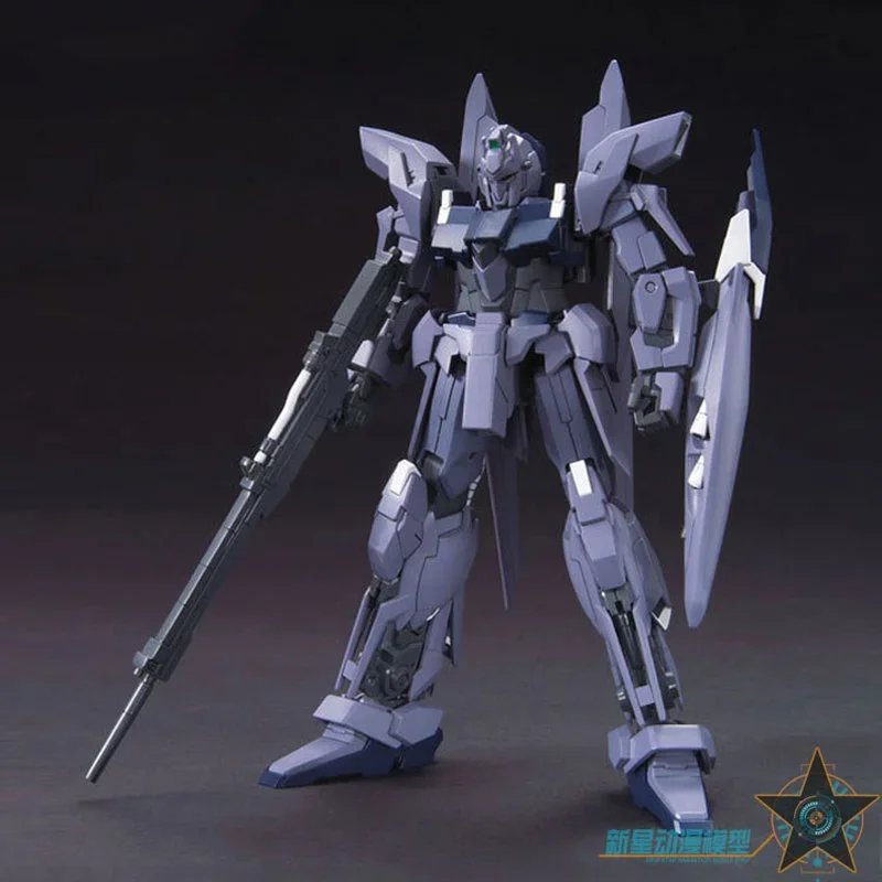 Bandai Gunpla Assembly Model Kit Anime Figure HGUC 1/144 MSN-001A1 Delta Plus Genuine Gunpla Action Figures Gifts for Children