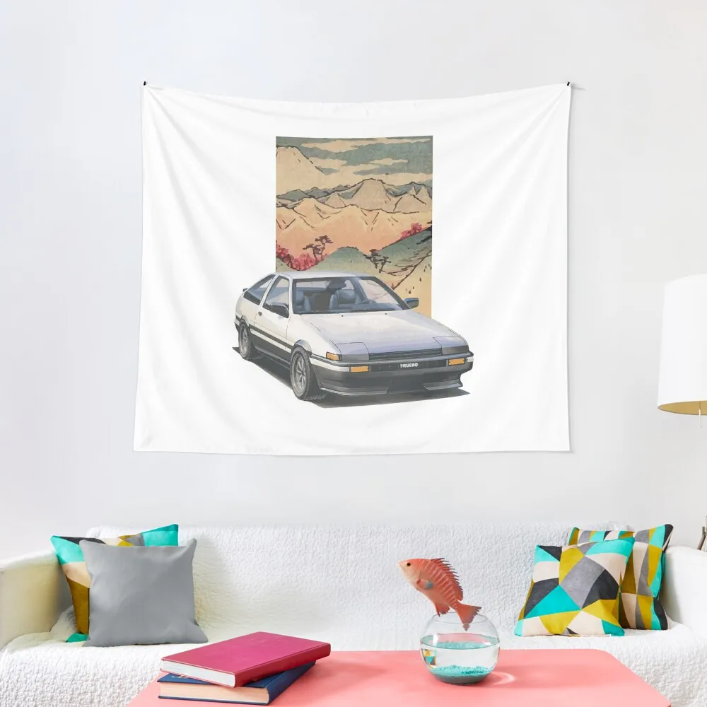 Tōge AE86 Tapestry Decoration For Home Luxury Living Room Decoration Art Mural Tapestry