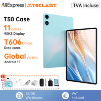 Teclast P50 Case Tablet 11-inch Display Android 15 1280x800 Unisoc T606 Octa-Core CPU 12GB RAM 128GB ROM 7000mAh Battery 8MP+5MP