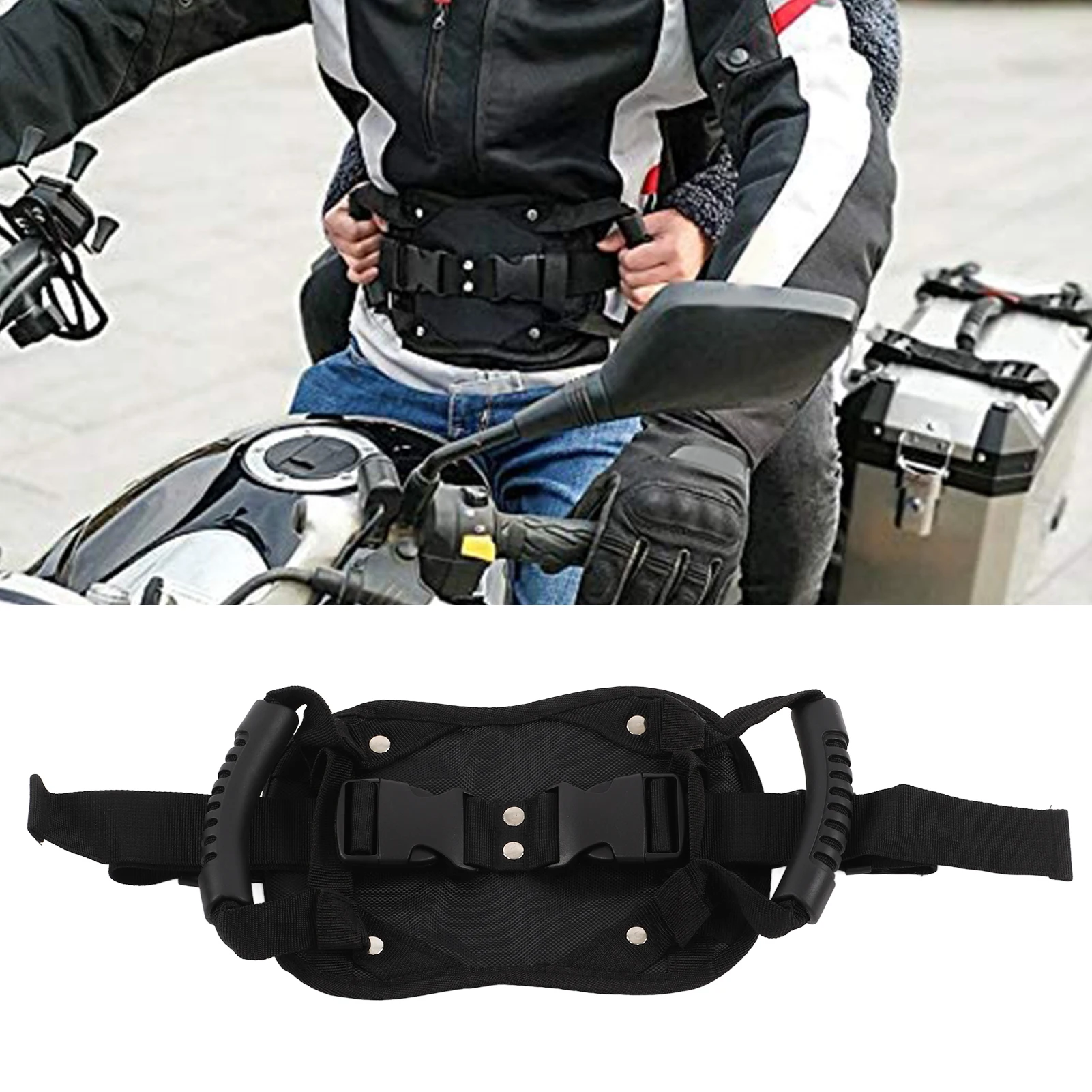 

Ремень безопасности для езды: удобный, легкий, регулируемый, для мотоциклов и скутеров, для безопасных поездок на открытом воздухе.