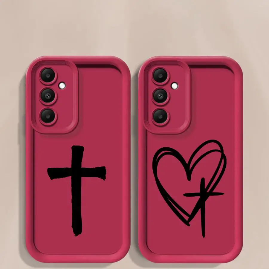 حافظة لهاتف سامسونج جالاكسي A25 A26 A55 A73 A56 A22 A24 A33 A54 A35 A52 A36 A32 A21s نمط متقاطع رائع #3