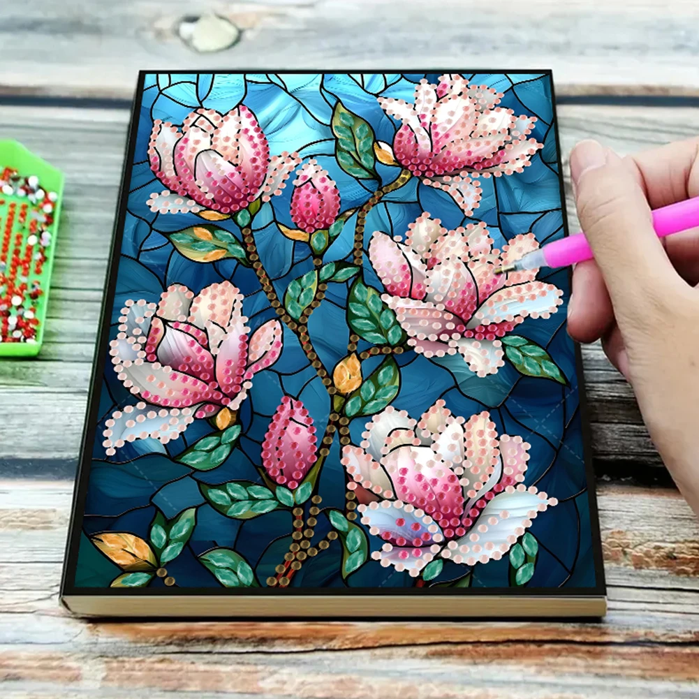 طقم رسم ماسي 5D DIY ، شكل خاص ، بدون خطوط ، رسم ماسي ، دفتر يوميات ، مجلة ، دفتر ملاحظات ، ماندالا ، A5