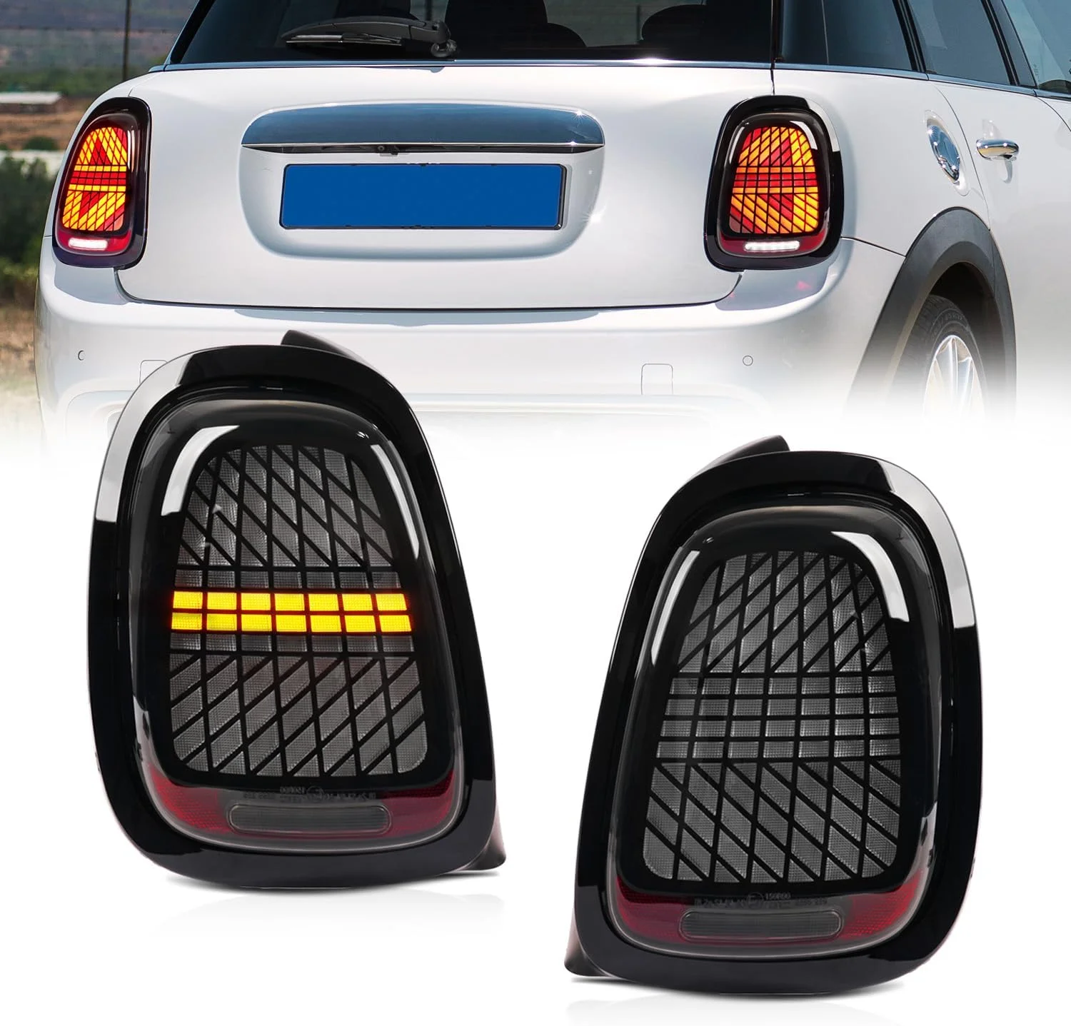 LED Tail Light  for Mini Cooper F55 F56 F57 2014-2024 3th Gen Union Sequence Turn Signal Rear Lights