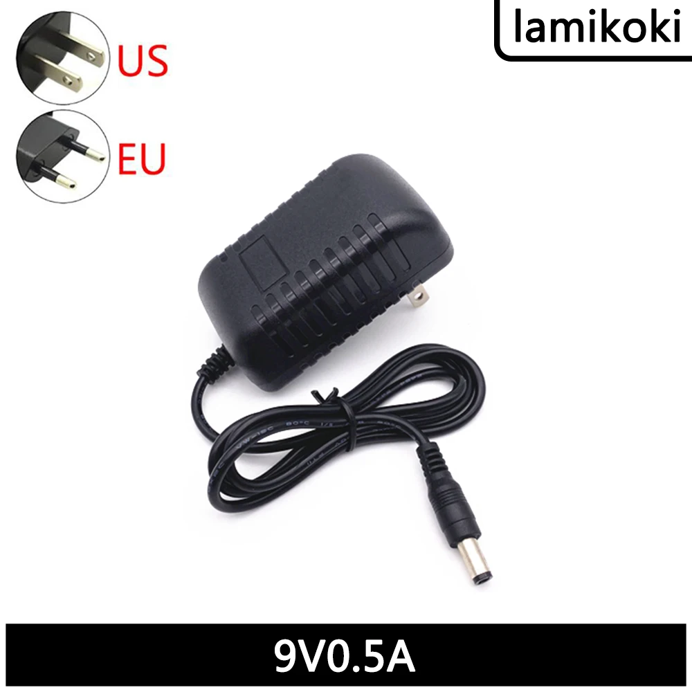 9V 0.5A Power Adapter DC Voltage Regulator 500mA Children's Electronic Organ Called Power Cord 5.5*2.1mm