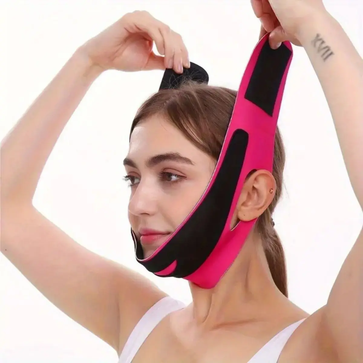 1PC Facial Slimming Strap - Chin Lift Firming Belt - Anti-Aging Face Shaping Mask - Wrinkle Reduction & Skin Tightening Band - N