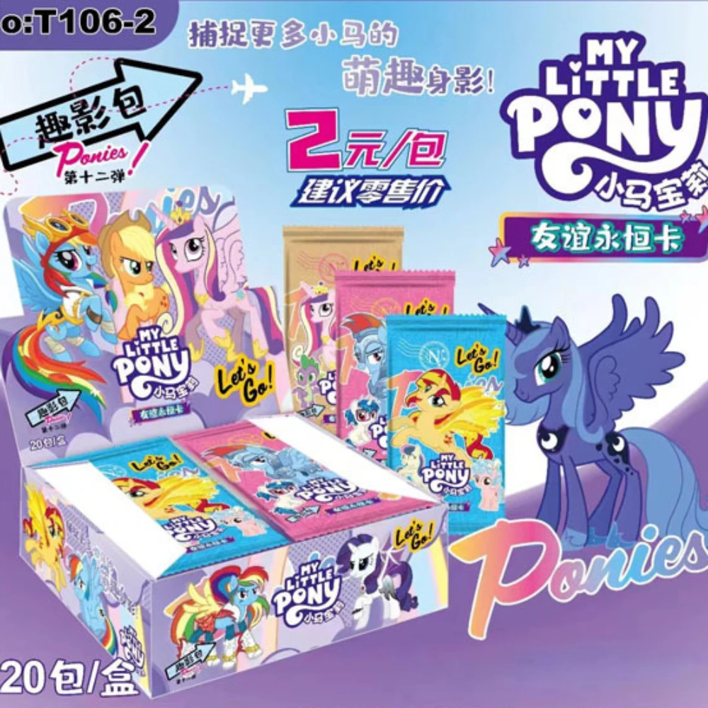 Wholesale My Little Pony Collection Cards for Children Equestria Girls Fun Shadow Bag Friendship Eternal Cards Toy Friends Gifts