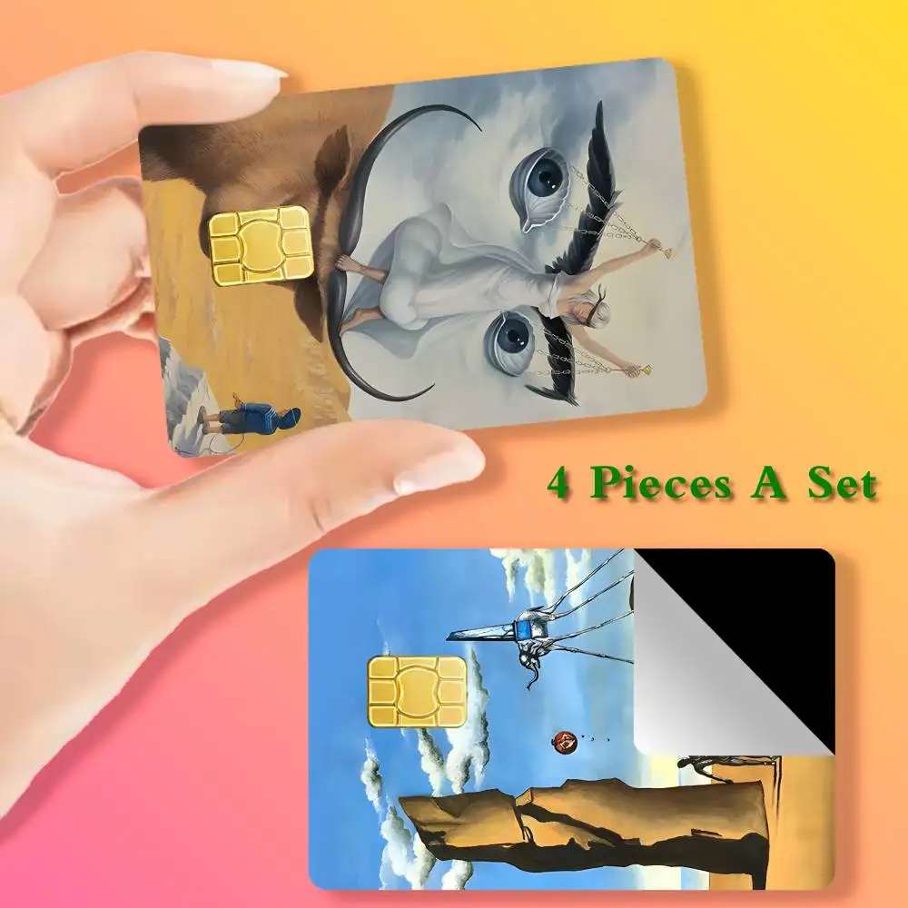 

Etui Salvador Dali Painting Card Stickers Cover Film Sticker for Debit Credit Bank Card Waterproof