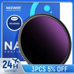 NEEWER ND100000 (16.5 Stop) Limited Neutral Density ND Filter, Ultra Dark Multi Resistant Coated HD Optical Glass